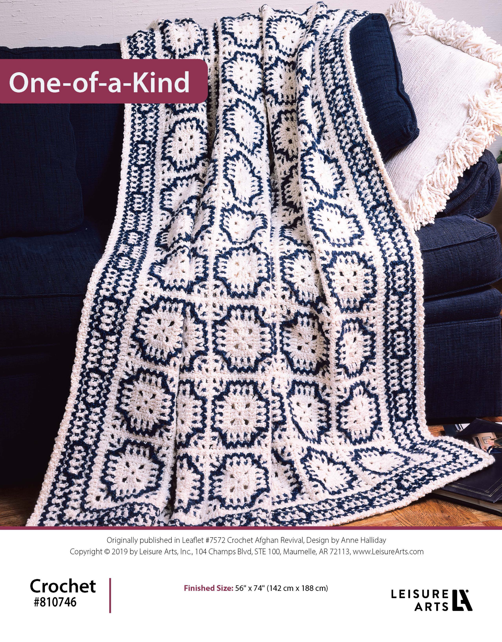 Leisure Arts Crochet Afghan Revival OneofaKind ePattern