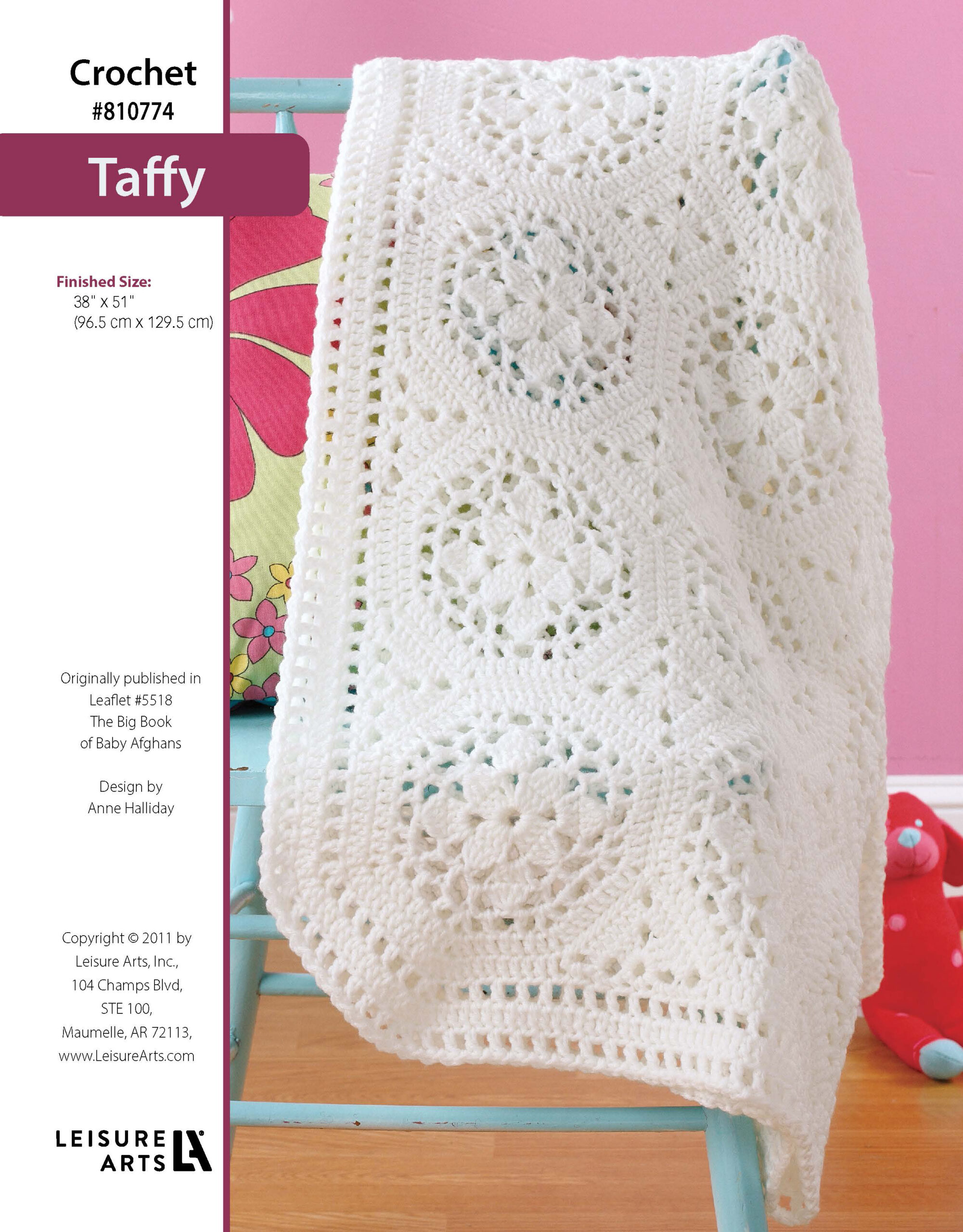 Leisure Arts The Big Book of Baby Afghans Taffy ePattern