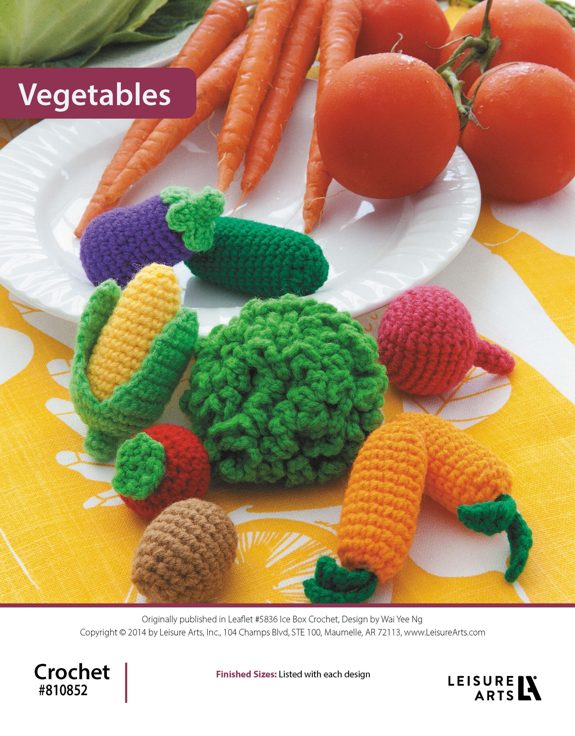 Leisure Arts Ice Box Crochet Vegetables ePattern