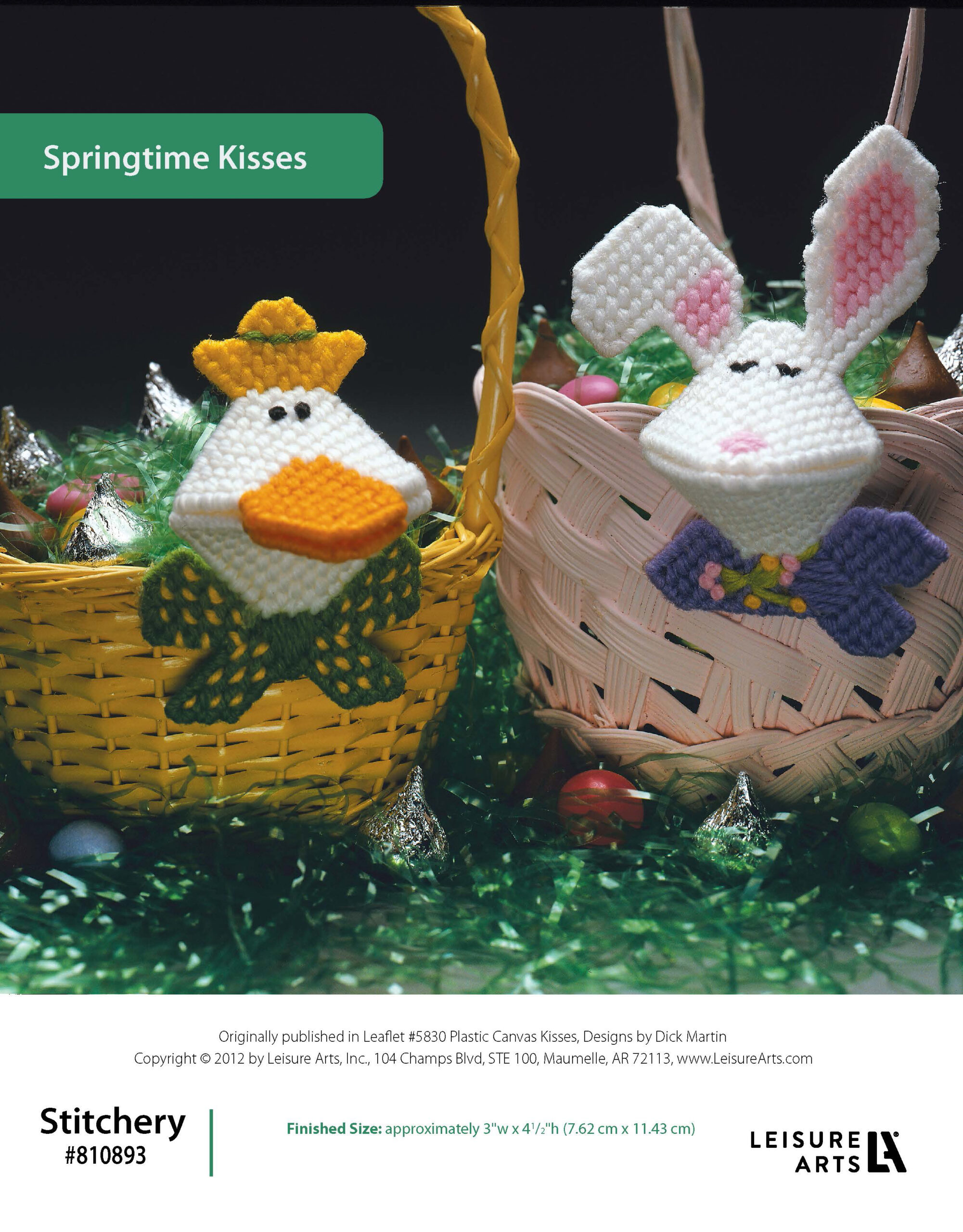 Leisure Arts Plastic Canvas Kissers Springtime Kisses s ePattern