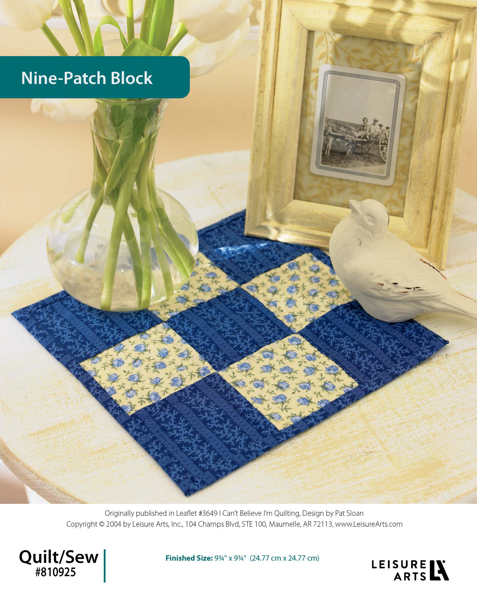 Leisure Arts I Cant Believe Im Quilting NinePatch Block ePattern