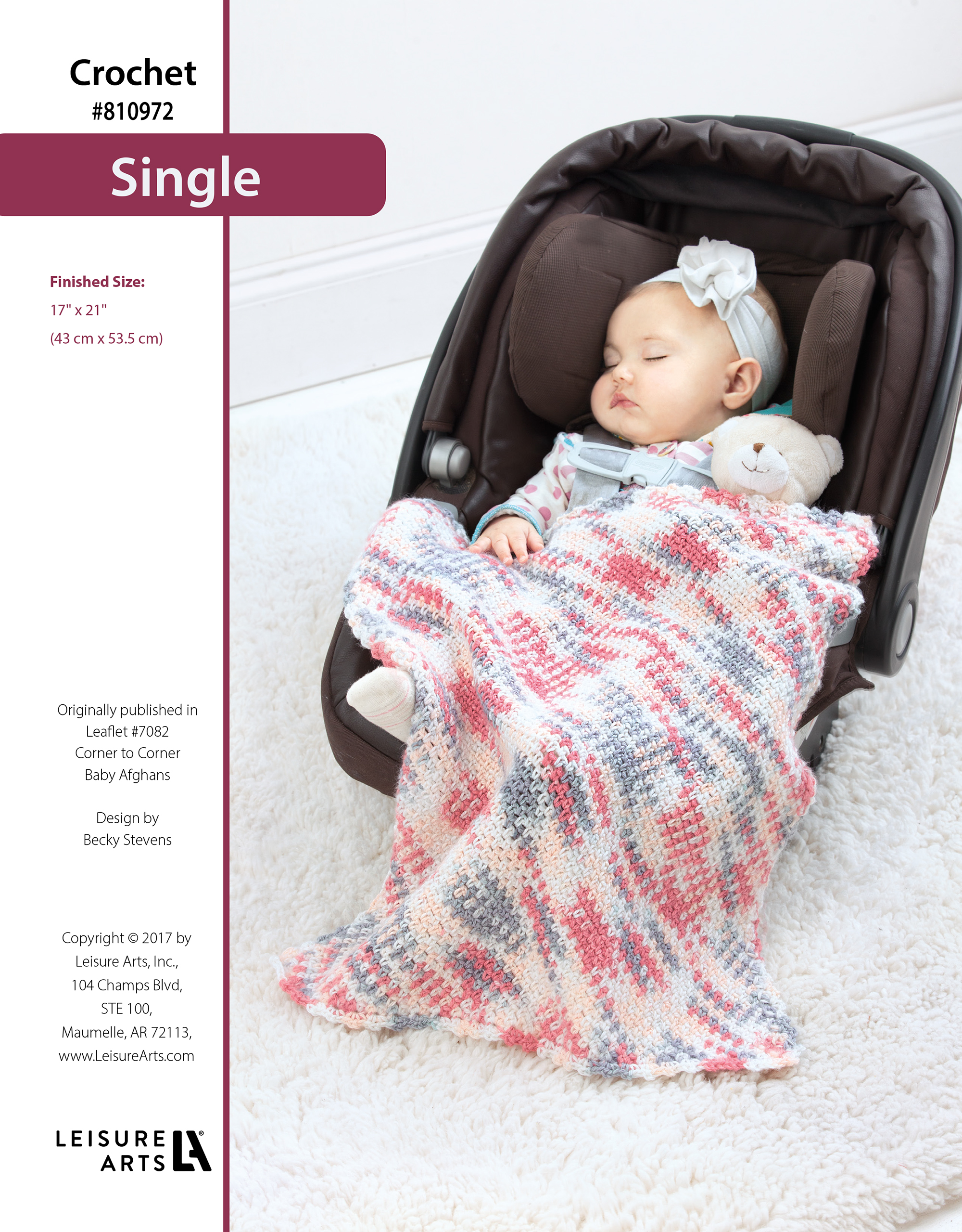 Leisure Arts ePattern Corner to Corner Baby Afghans Single